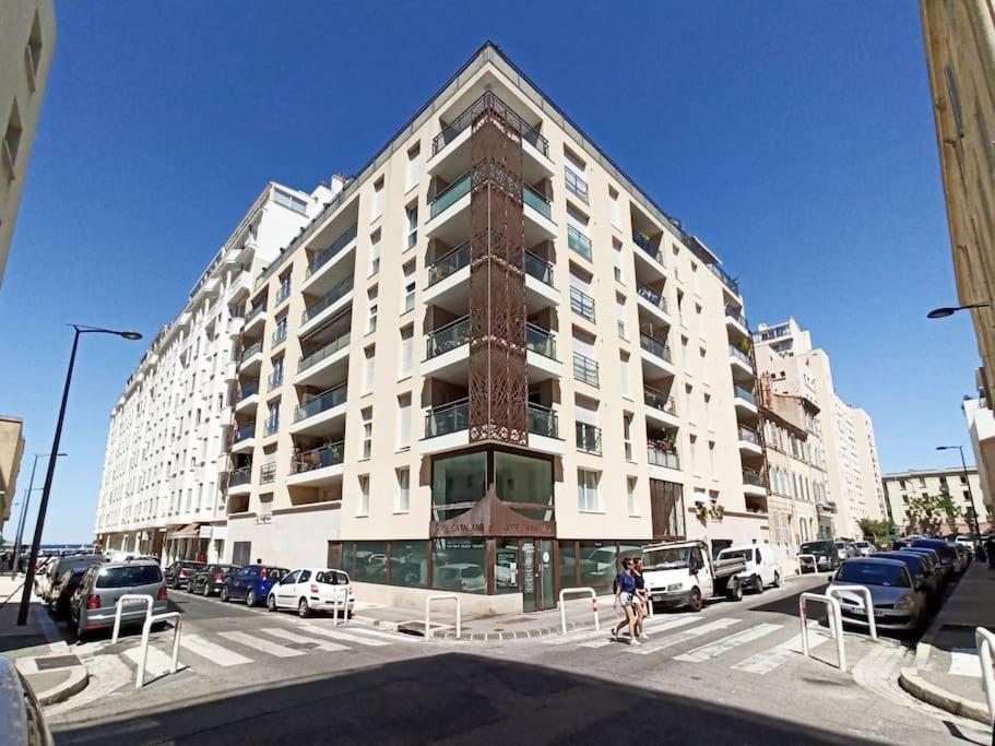 Super T2 Climatise Avec Balcon A Pied Plage Catalan Марсель Экстерьер фото